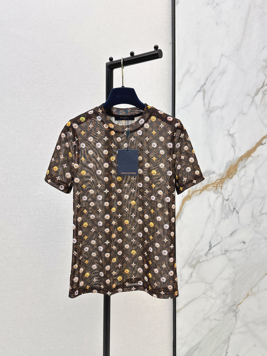26ss Monogram mesh T-shirt