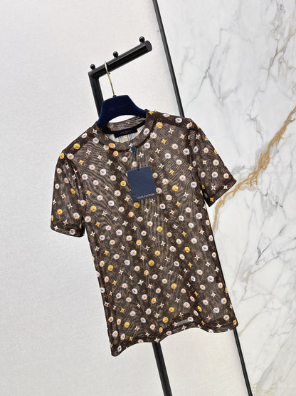 26ss Monogram mesh T-shirt