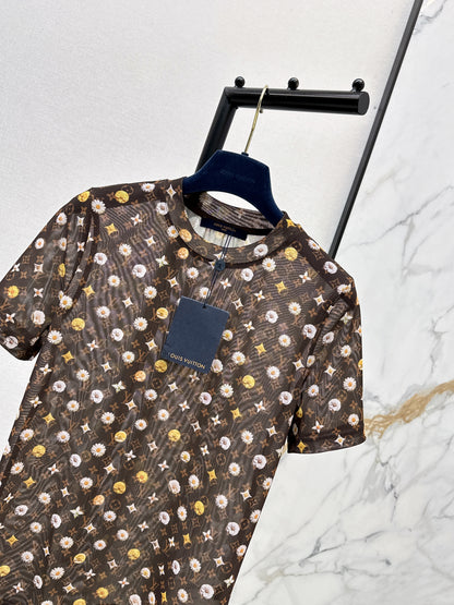 26ss Monogram mesh T-shirt