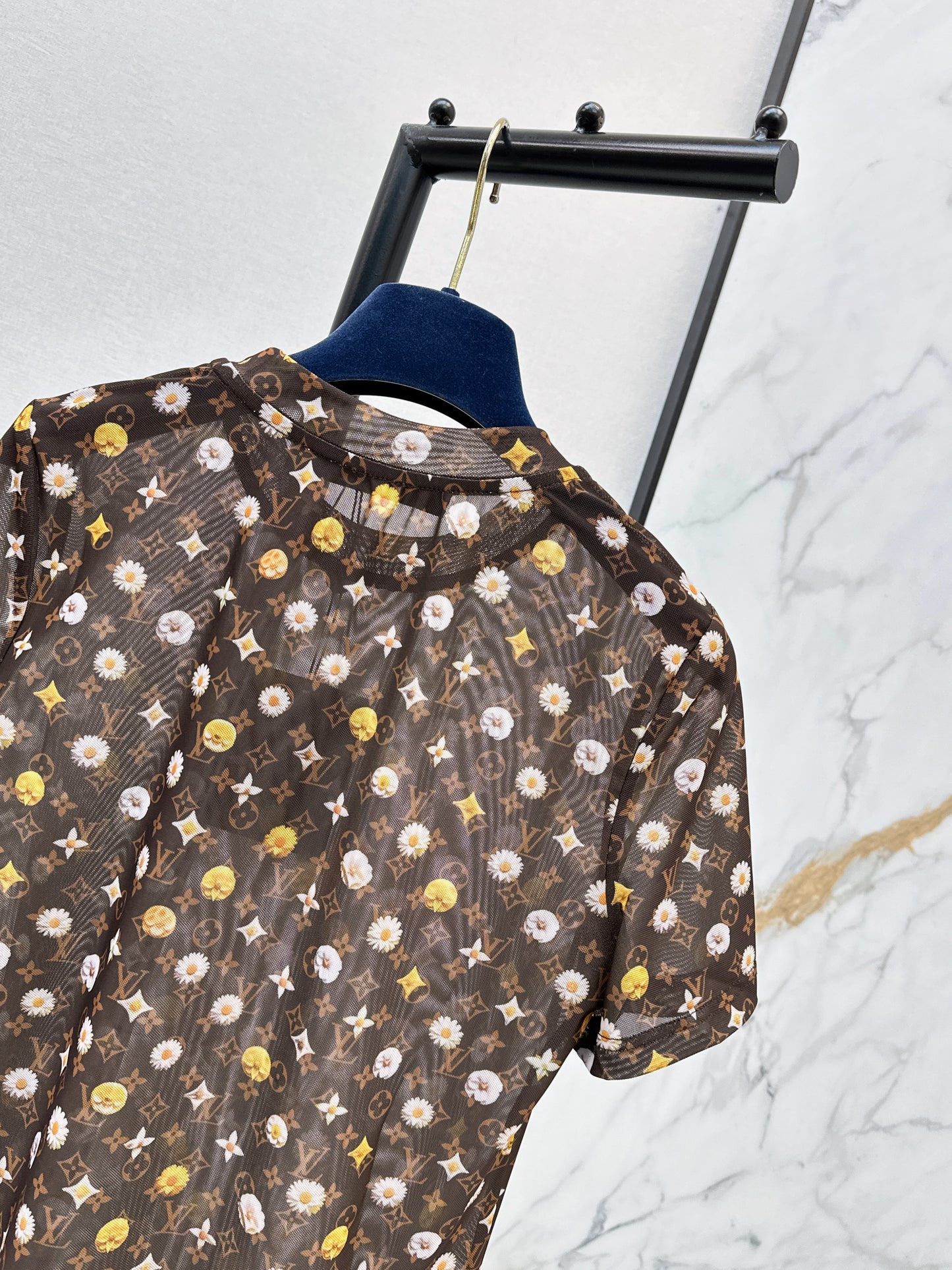26ss Monogram mesh T-shirt
