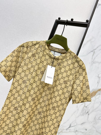 26ss Monogram mesh T-shirt