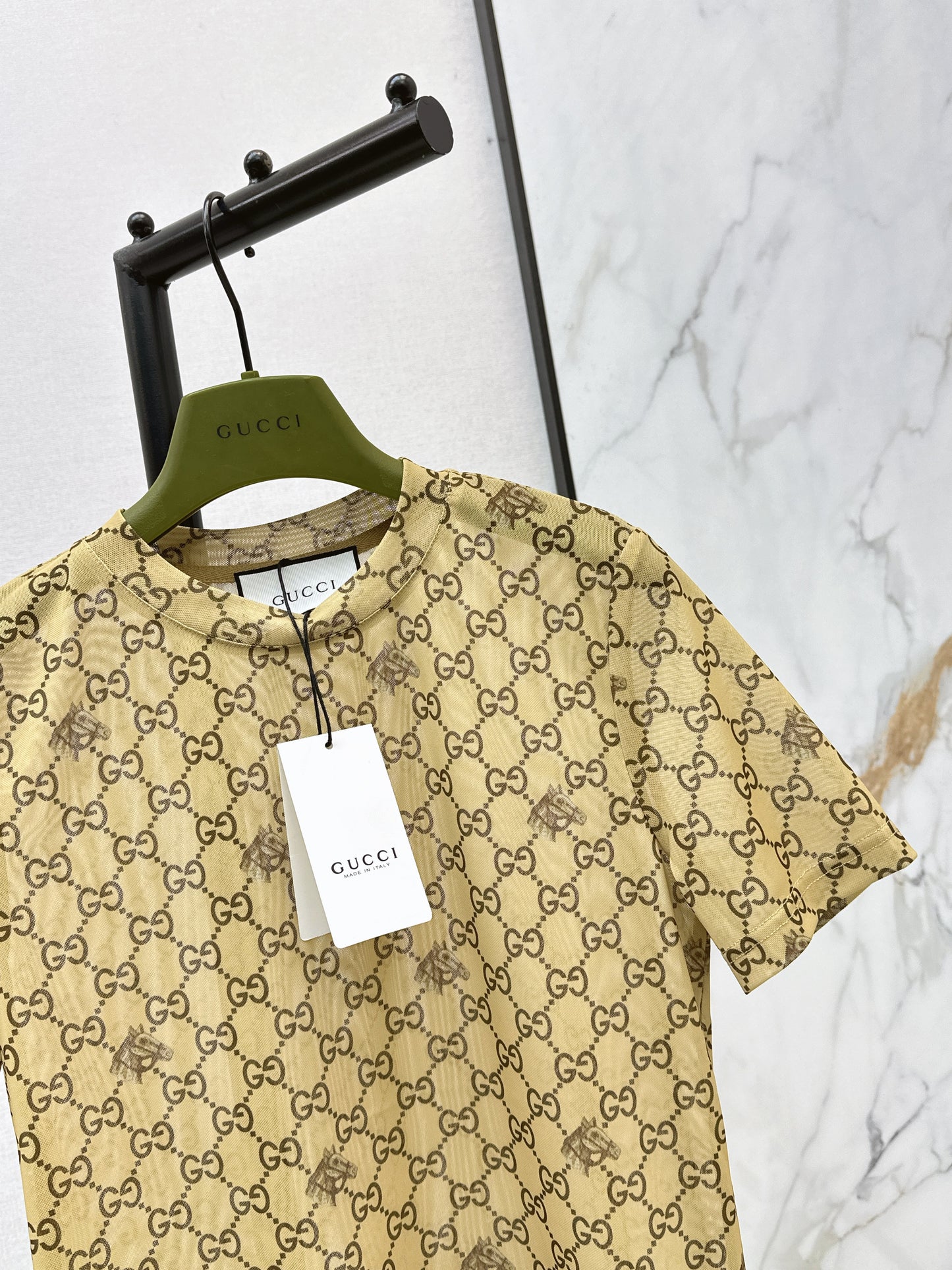 26ss Monogram mesh T-shirt