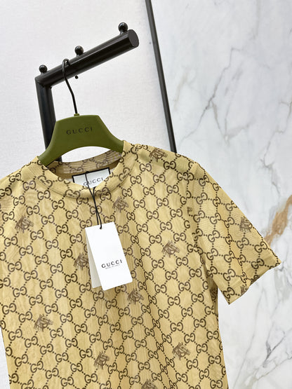 26ss Monogram mesh T-shirt
