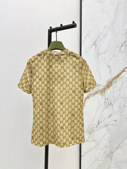 26ss Monogram mesh T-shirt