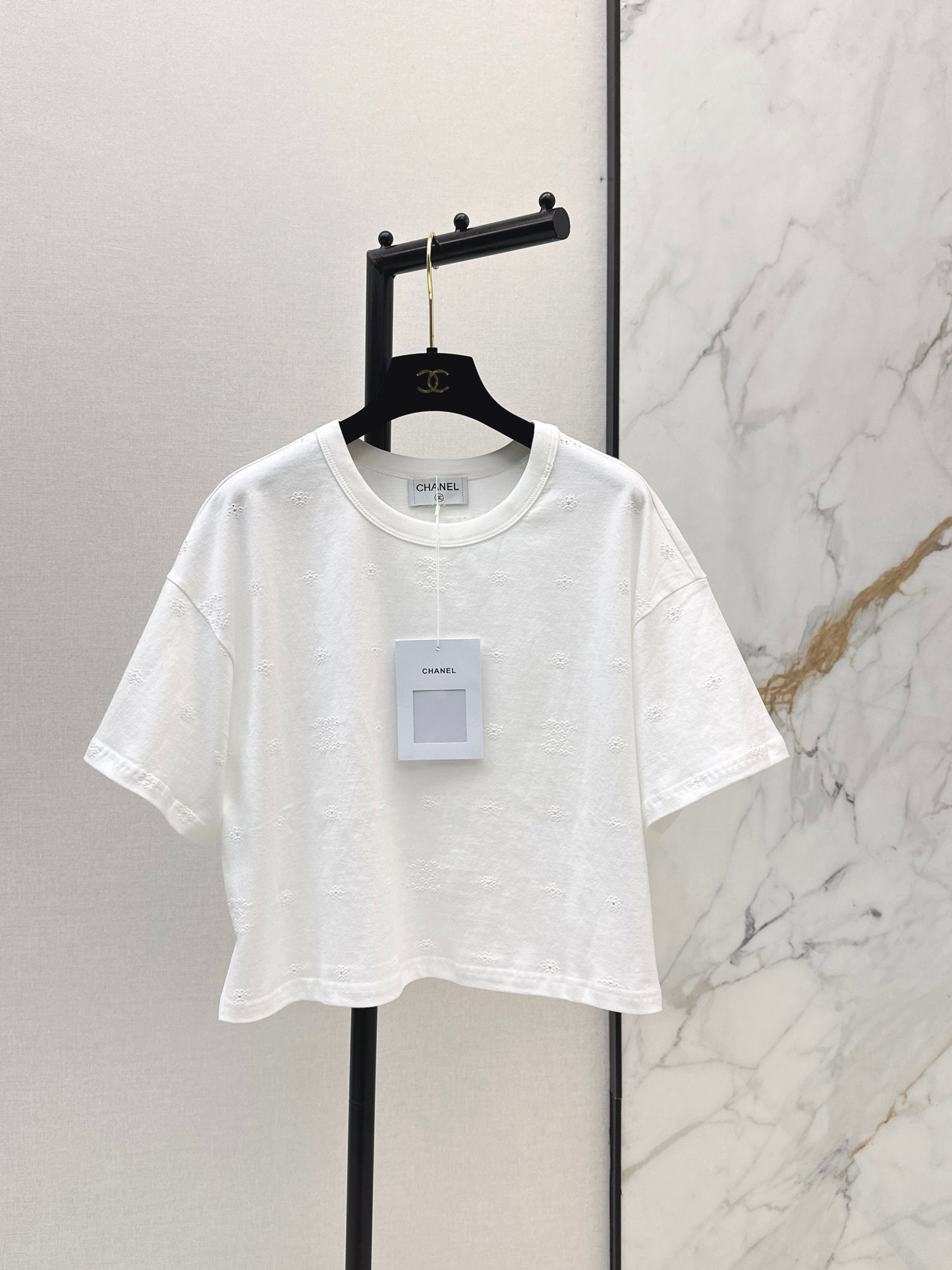 26ss Embroidered Label Loose Fit T-Shirt