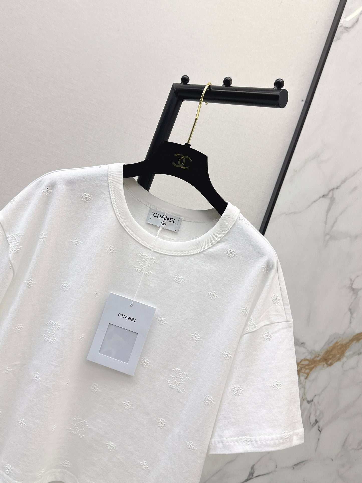 26ss Embroidered Label Loose Fit T-Shirt