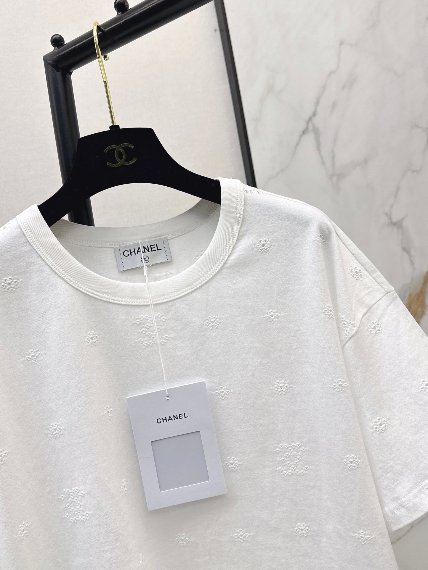 26ss Embroidered Label Loose Fit T-Shirt