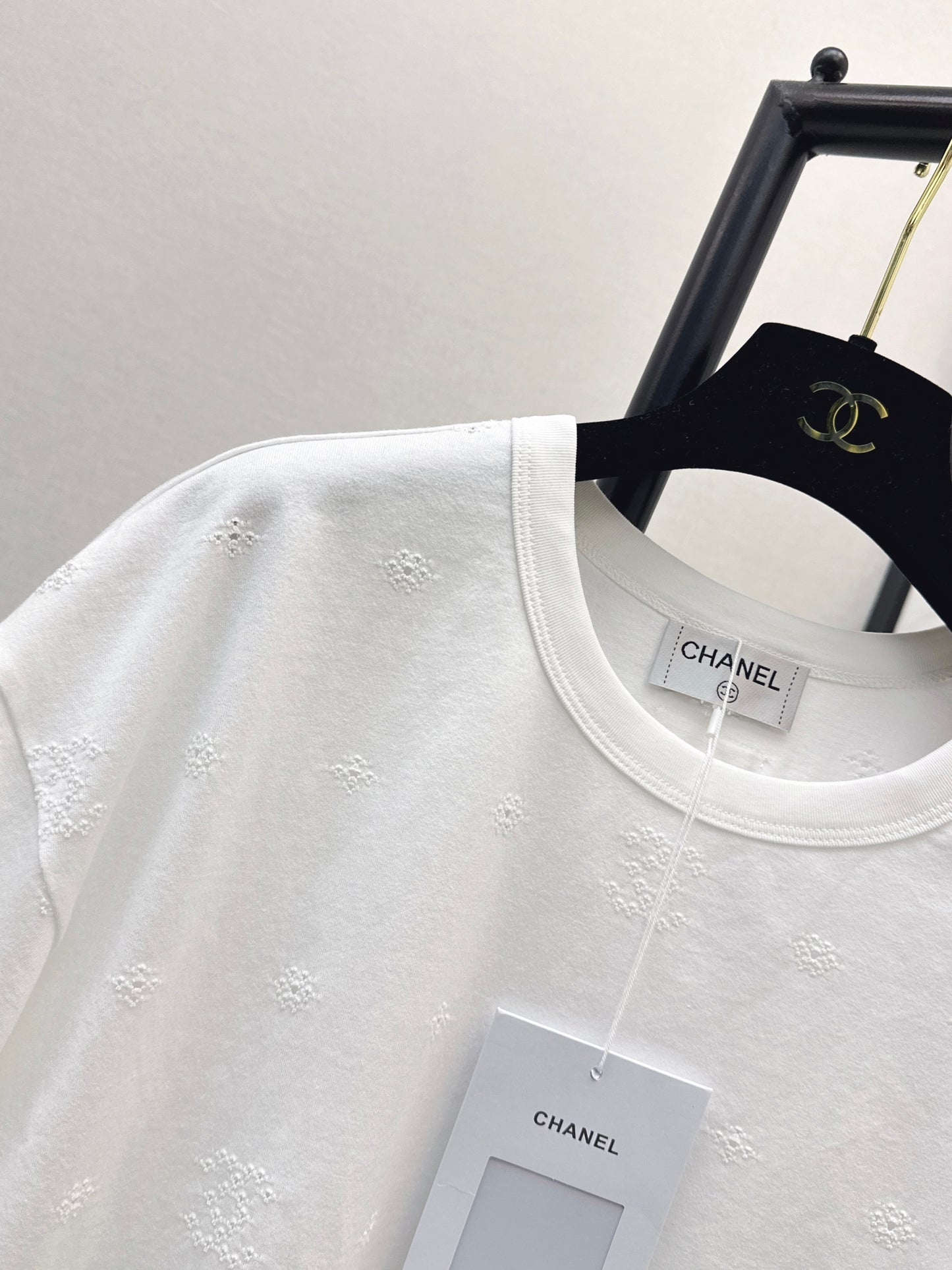 26ss Embroidered Label Loose Fit T-Shirt