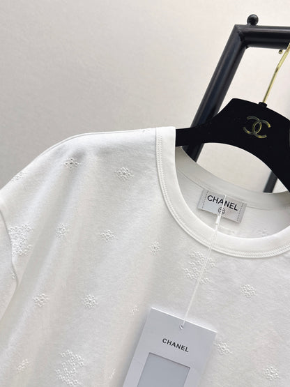 26ss Embroidered Label Loose Fit T-Shirt