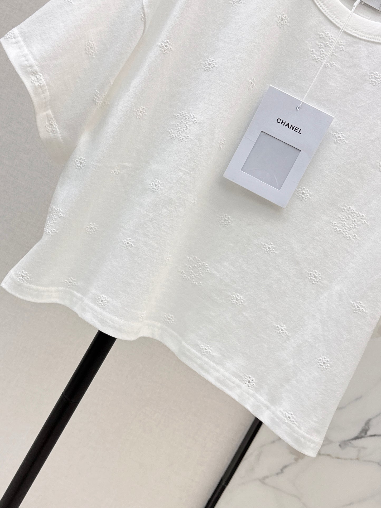 26ss Embroidered Label Loose Fit T-Shirt