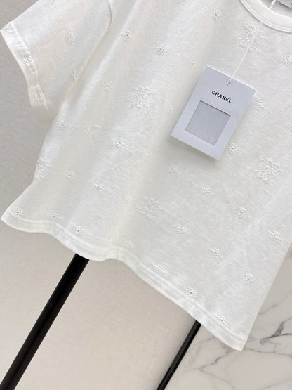 26ss Embroidered Label Loose Fit T-Shirt