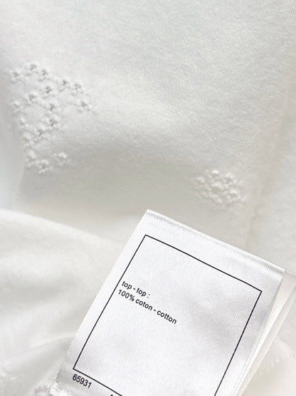 26ss Embroidered Label Loose Fit T-Shirt