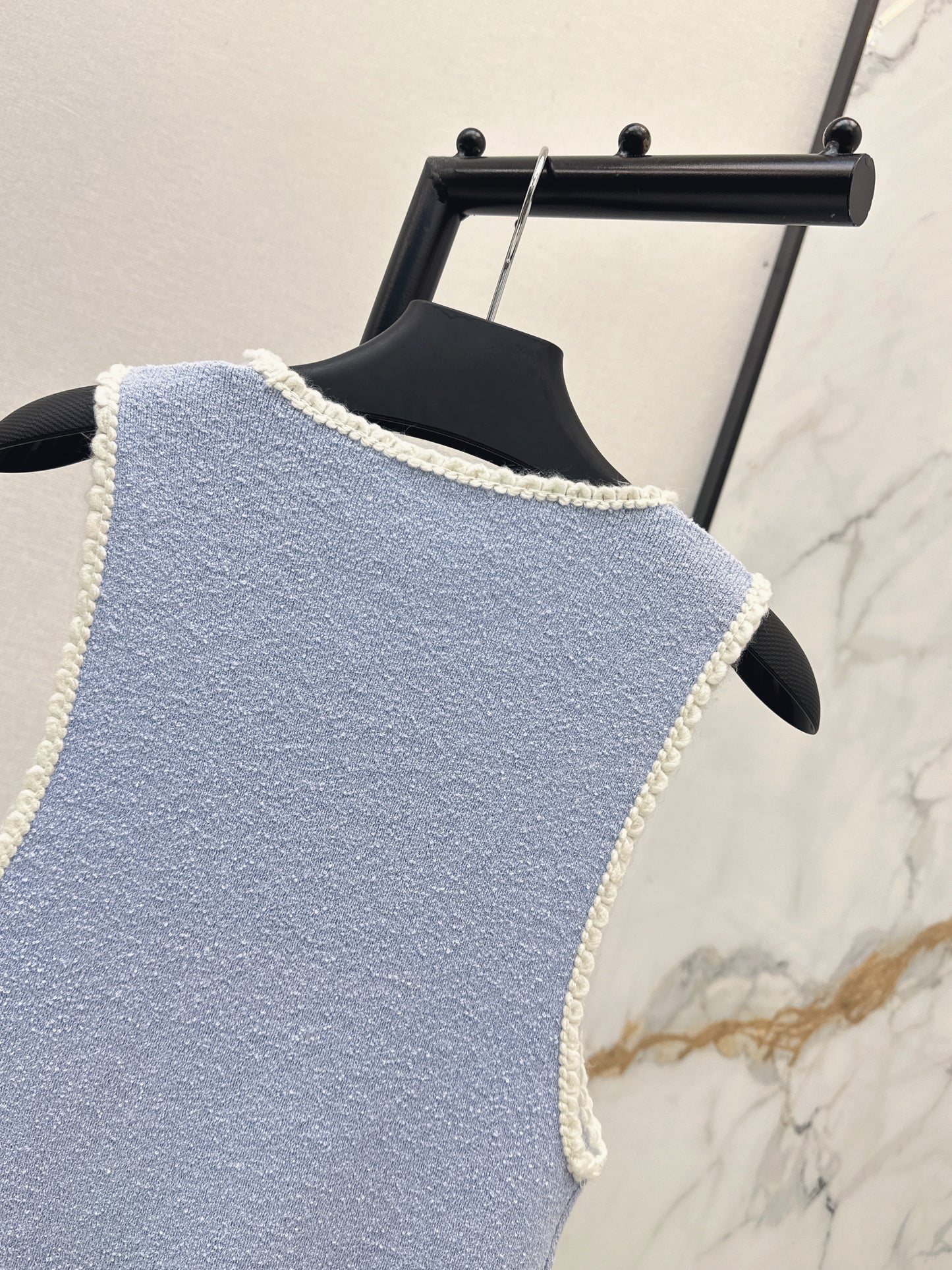 26ss Color-blocked Trim Vest