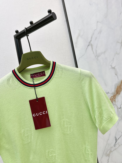 26ss Jacquard pattern crew neck sweater
