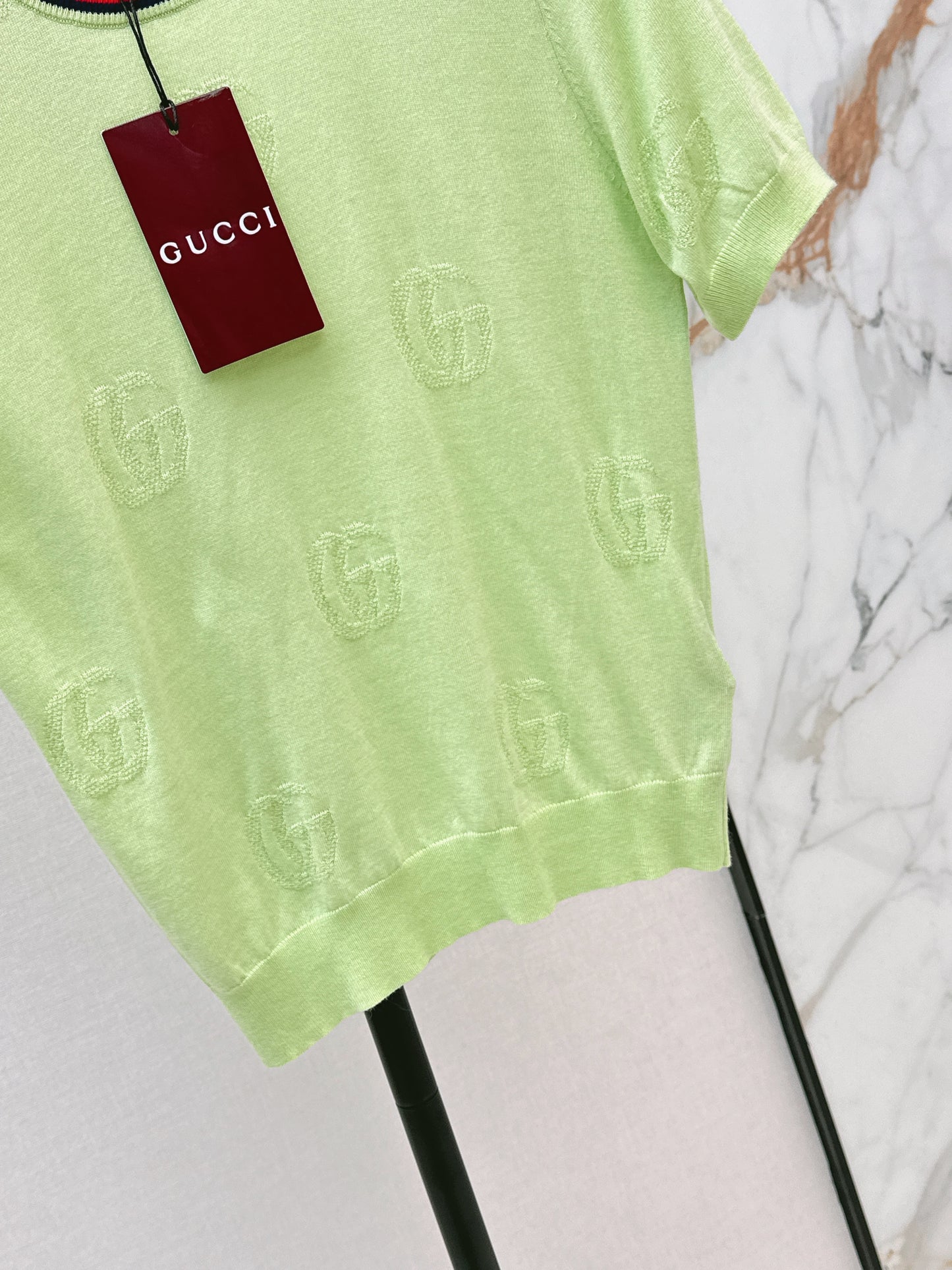 26ss Jacquard pattern crew neck sweater