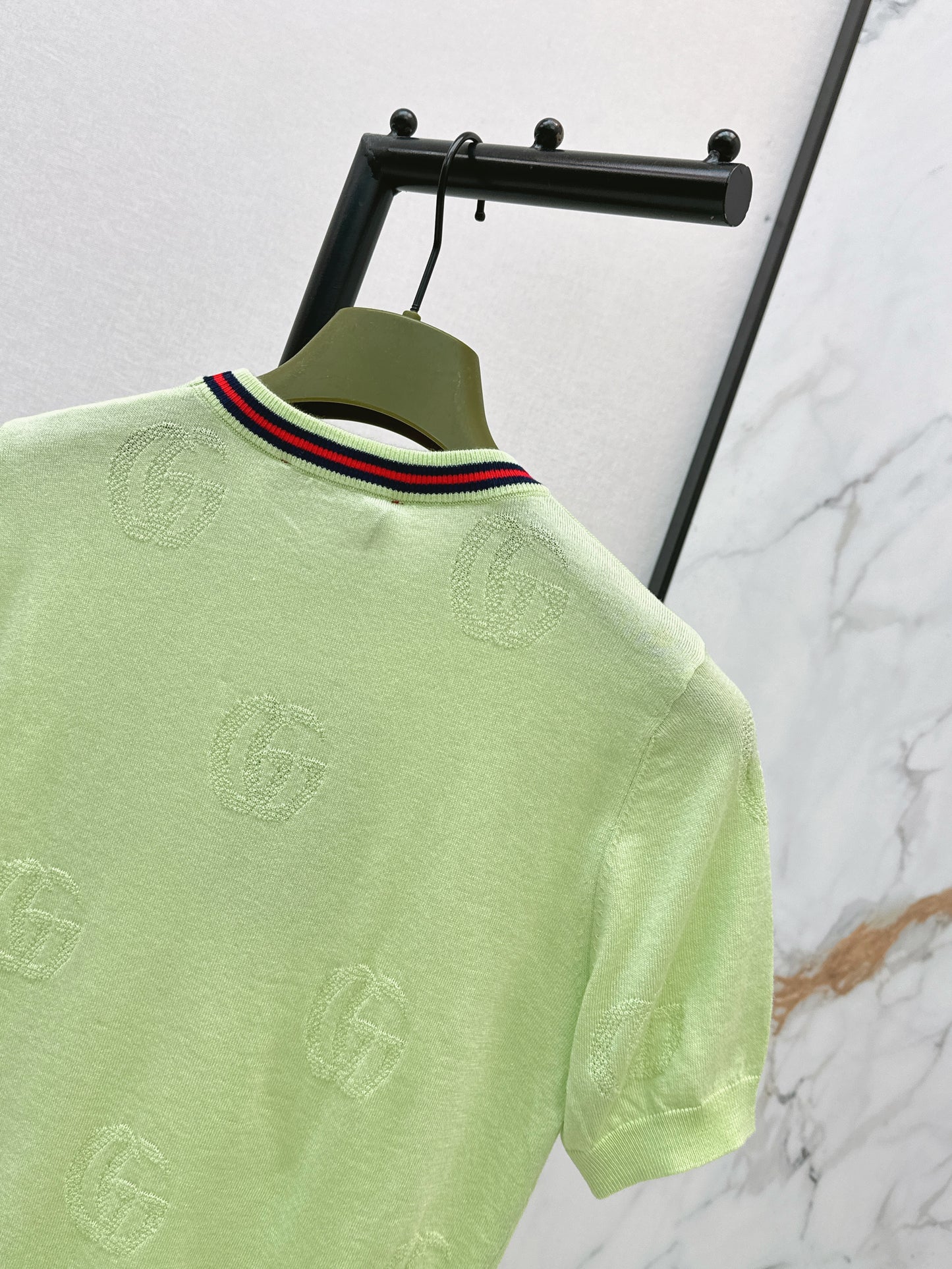 26ss Jacquard pattern crew neck sweater