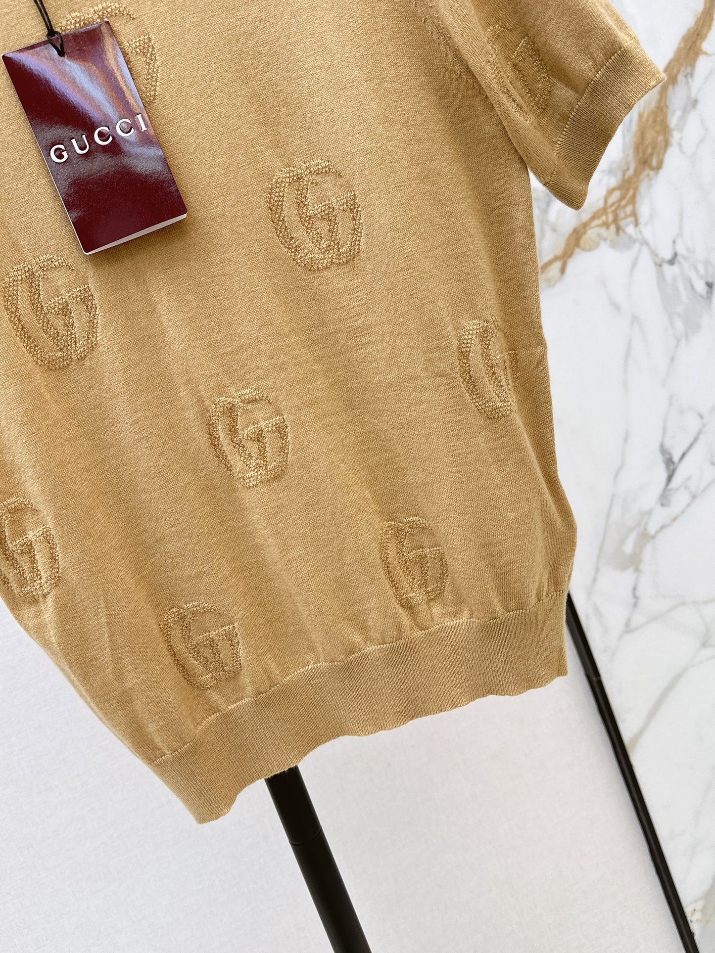 26ss Jacquard pattern crew neck sweater