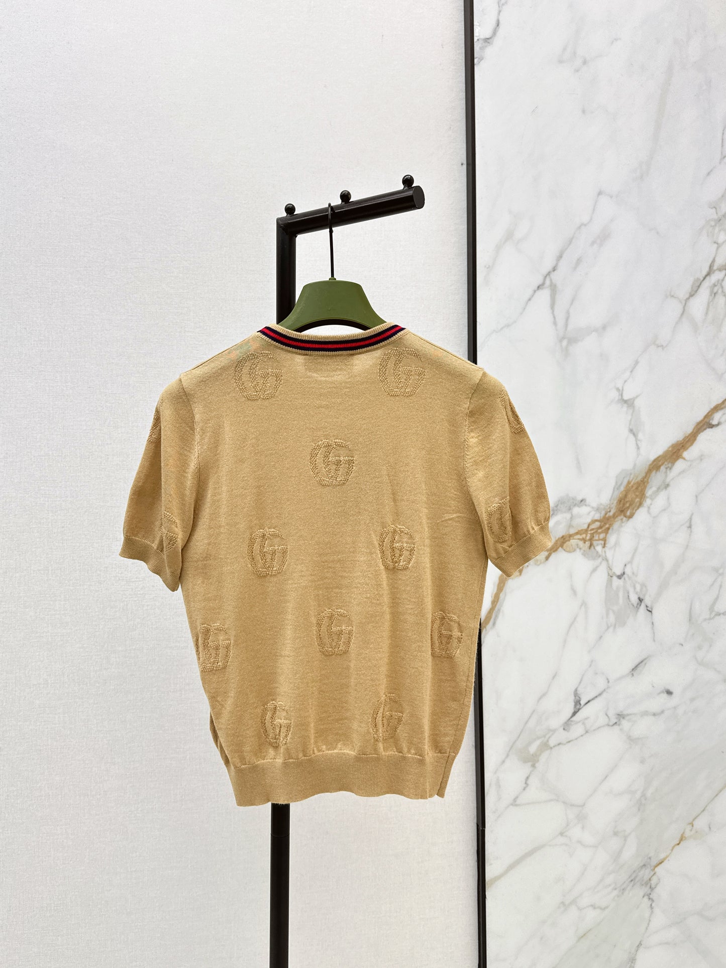 26ss Jacquard pattern crew neck sweater
