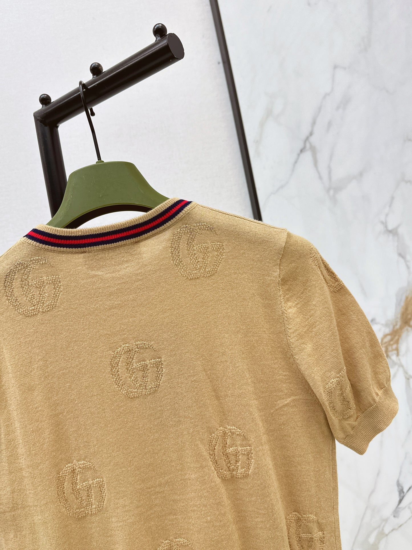 26ss Jacquard pattern crew neck sweater