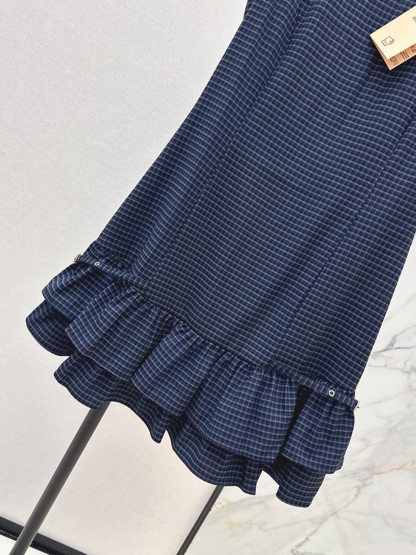 26ss Plaid sleeveless dress