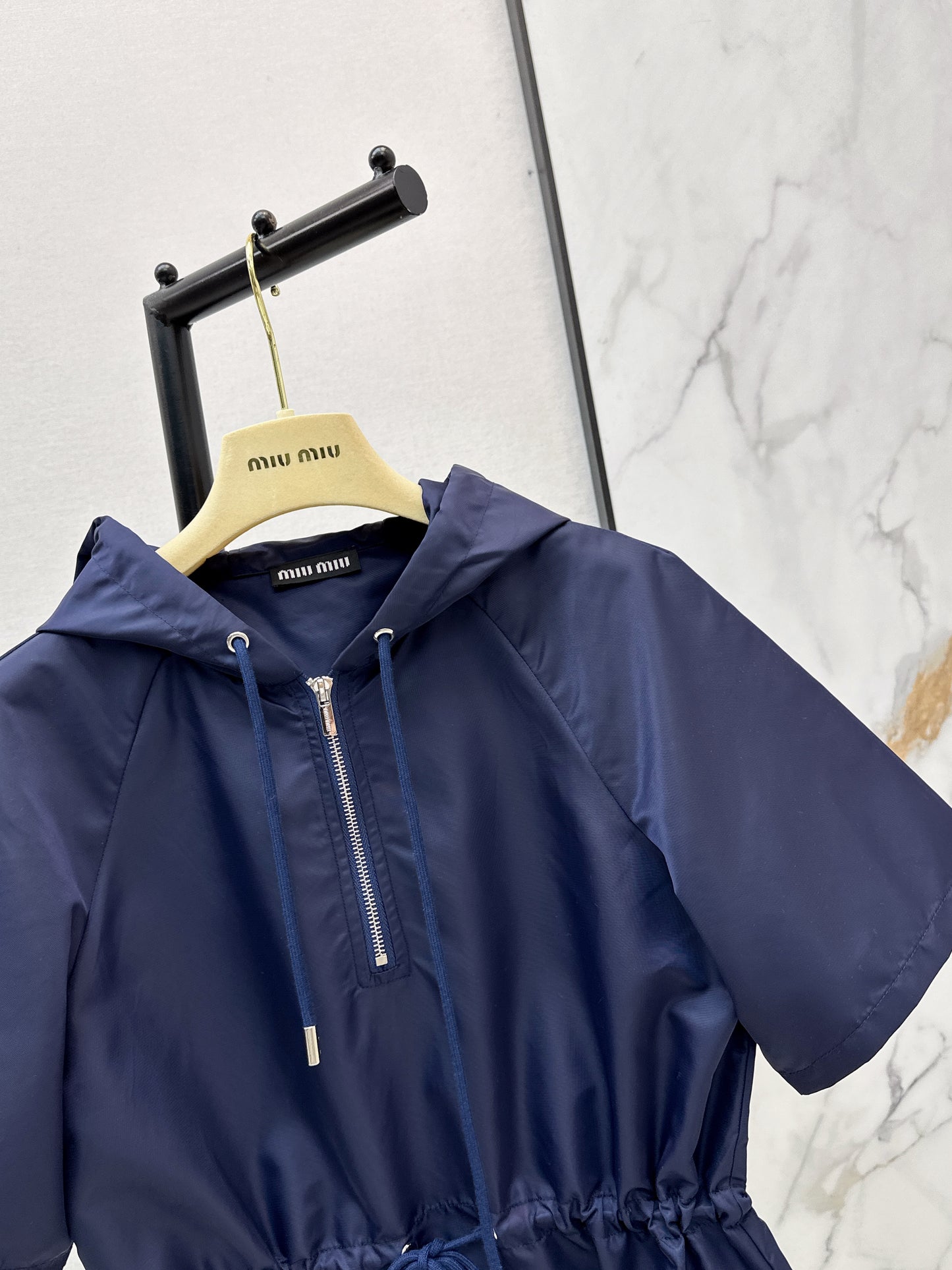 26ss Hooded Nylon Dress
