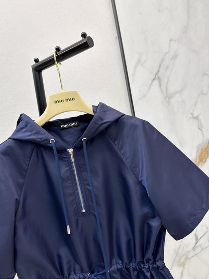 26ss Hooded Nylon Dress