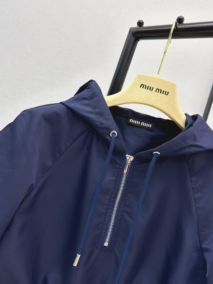 26ss Hooded Nylon Dress