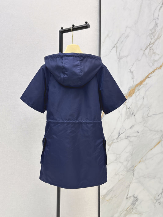 26ss Hooded Nylon Dress