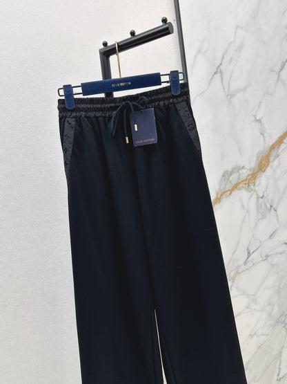 26ss Patchwork straight-leg pants