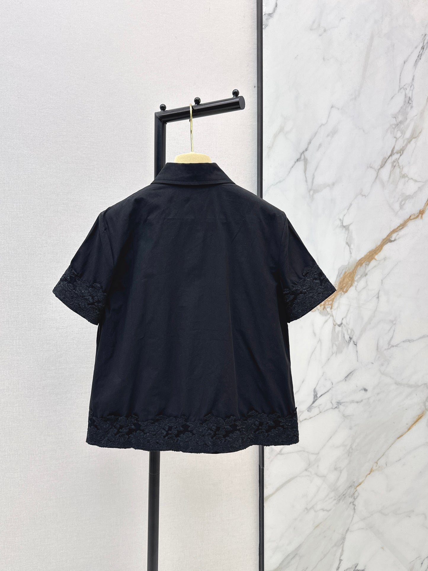 26ss Letter Embroidery Shirt