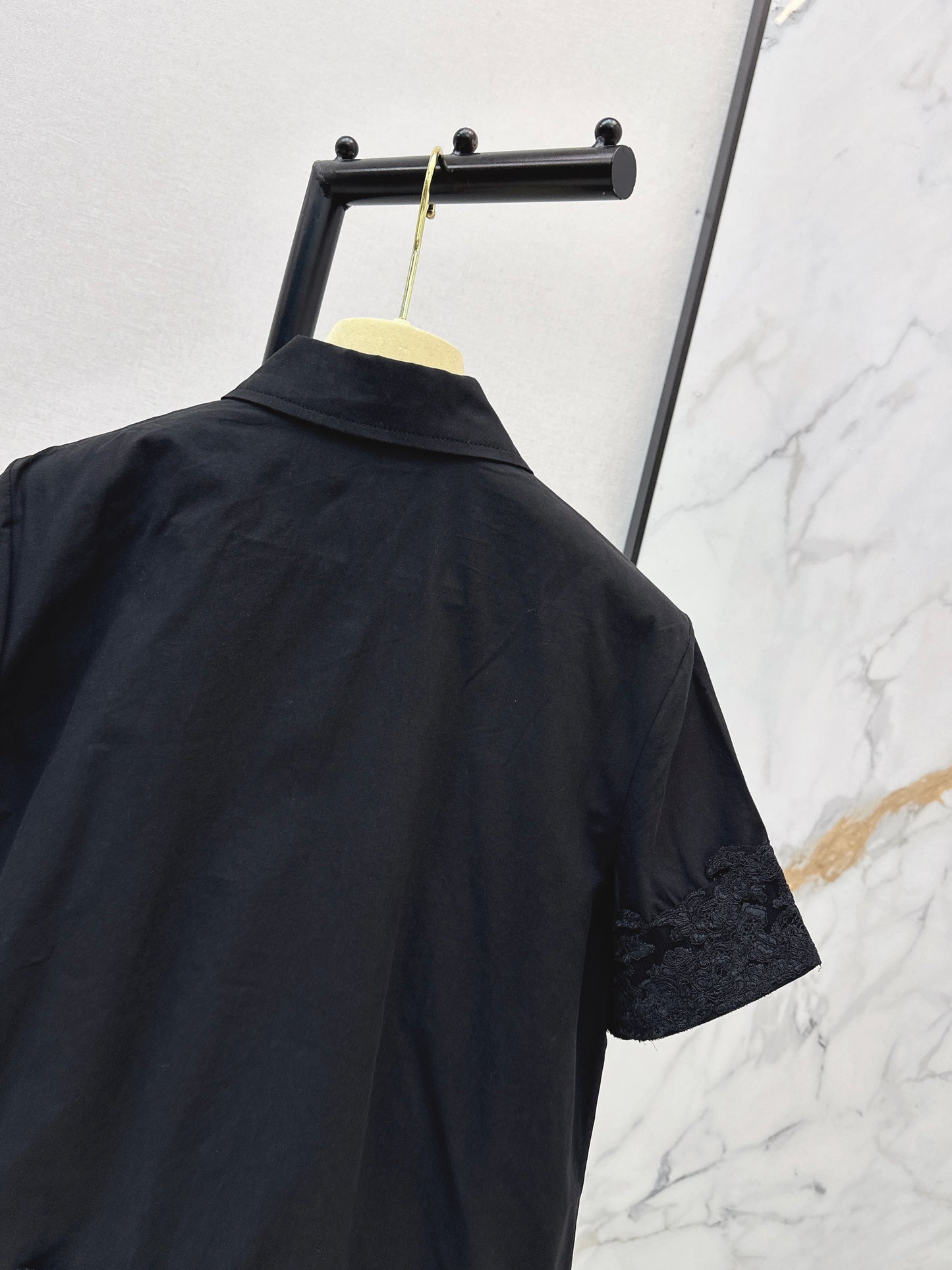 26ss Letter Embroidery Shirt