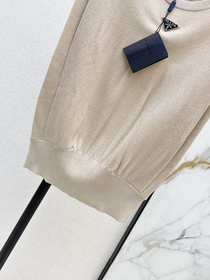 26ss Triangle logo embellished vest