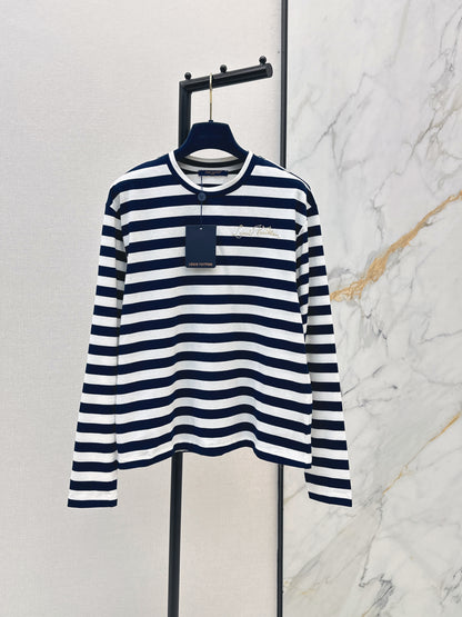26ss Striped long-sleeved shirt