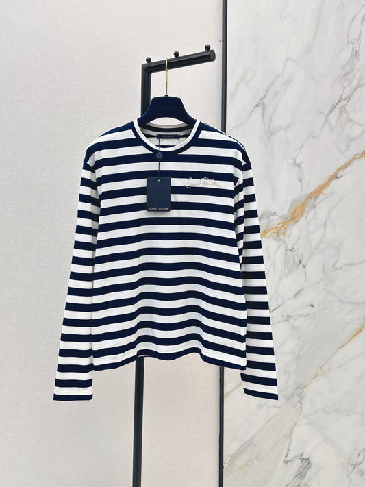 26ss Striped long-sleeved shirt