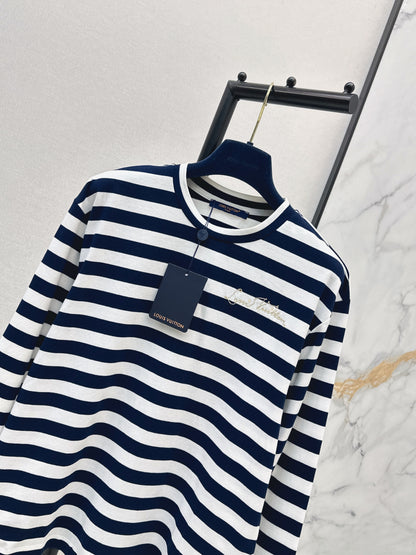 26ss Striped long-sleeved shirt
