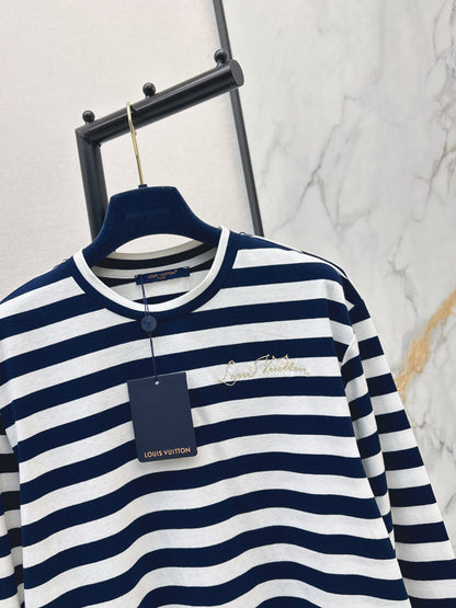 26ss Striped long-sleeved shirt