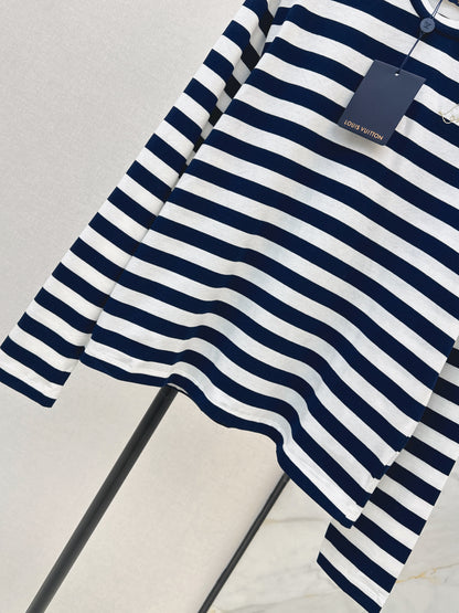 26ss Striped long-sleeved shirt