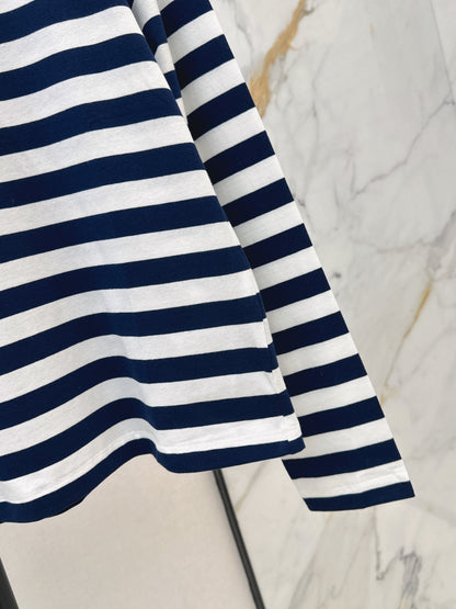 26ss Striped long-sleeved shirt