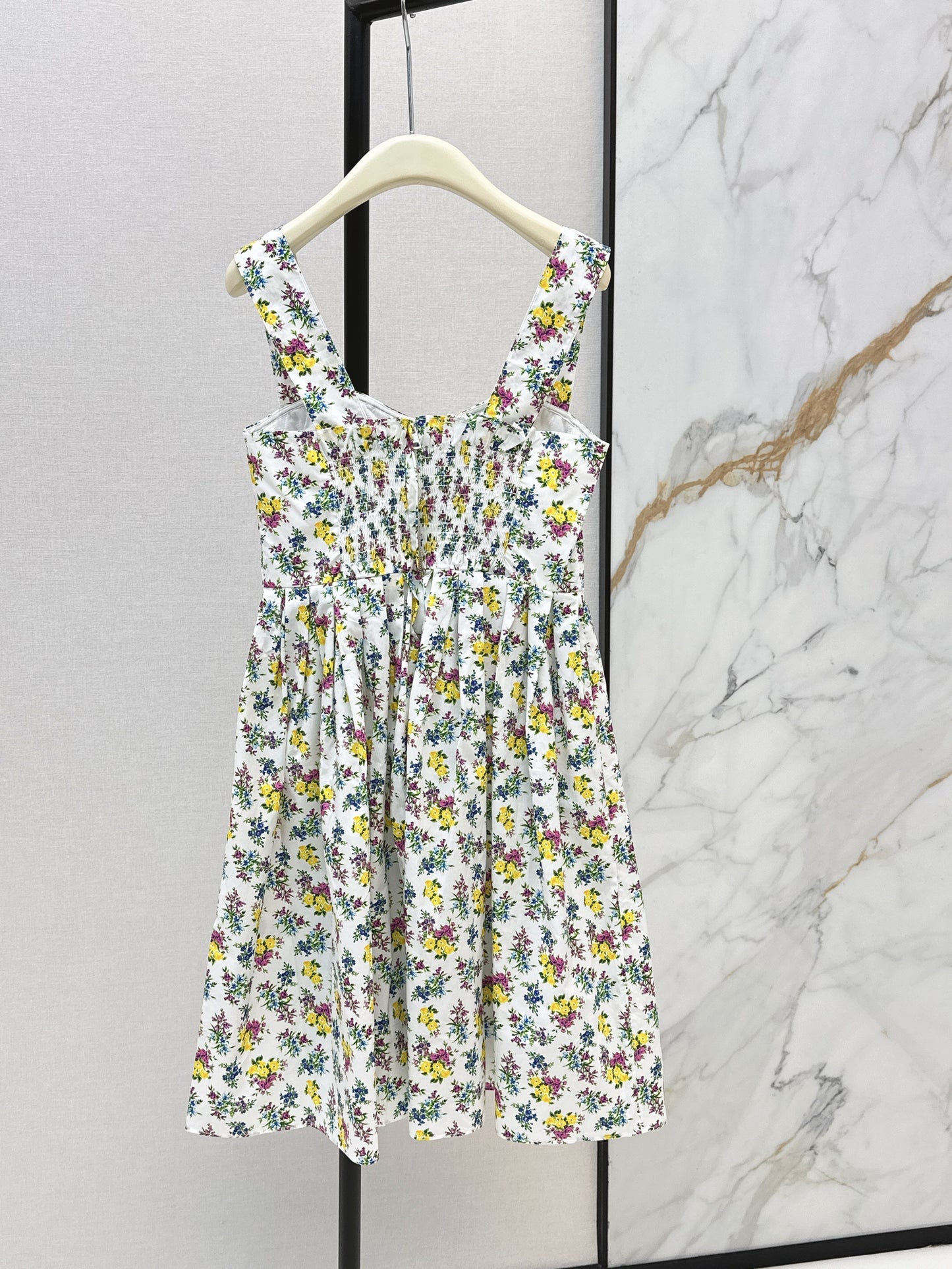 26ss Floral Print Strapless Sundress