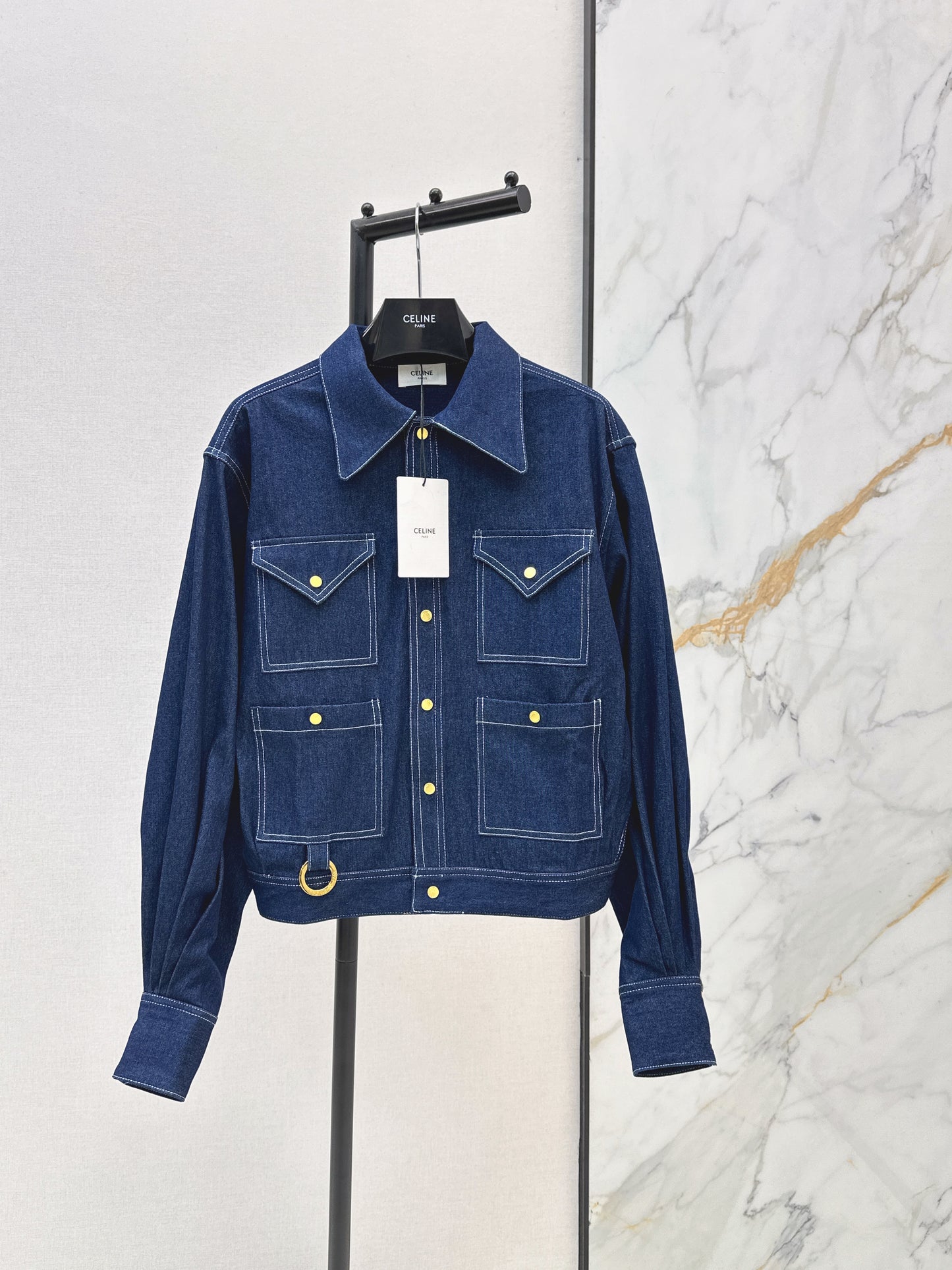26ss Triangle Pocket Denim Jacket