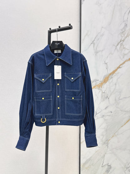 26ss Triangle Pocket Denim Jacket