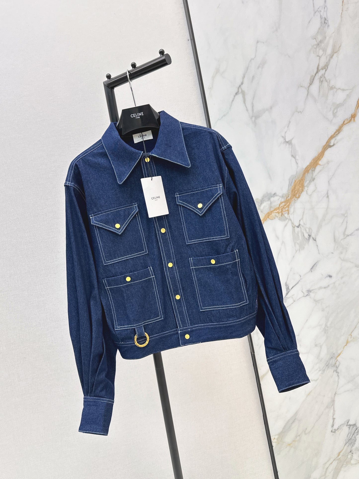 26ss Triangle Pocket Denim Jacket