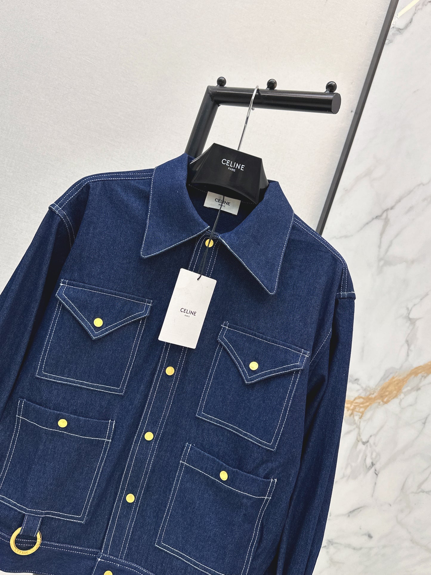 26ss Triangle Pocket Denim Jacket