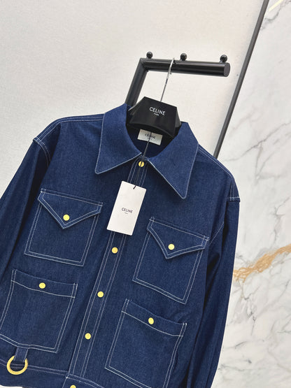 26ss Triangle Pocket Denim Jacket