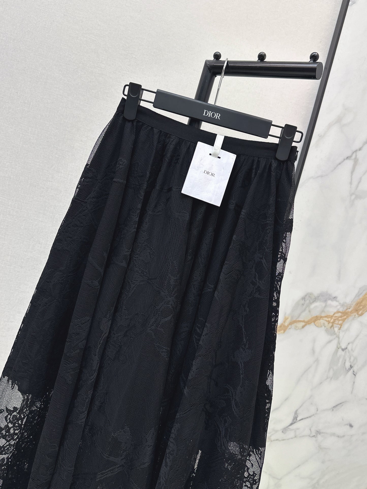 26ss Jacquard Lace Long Skirt