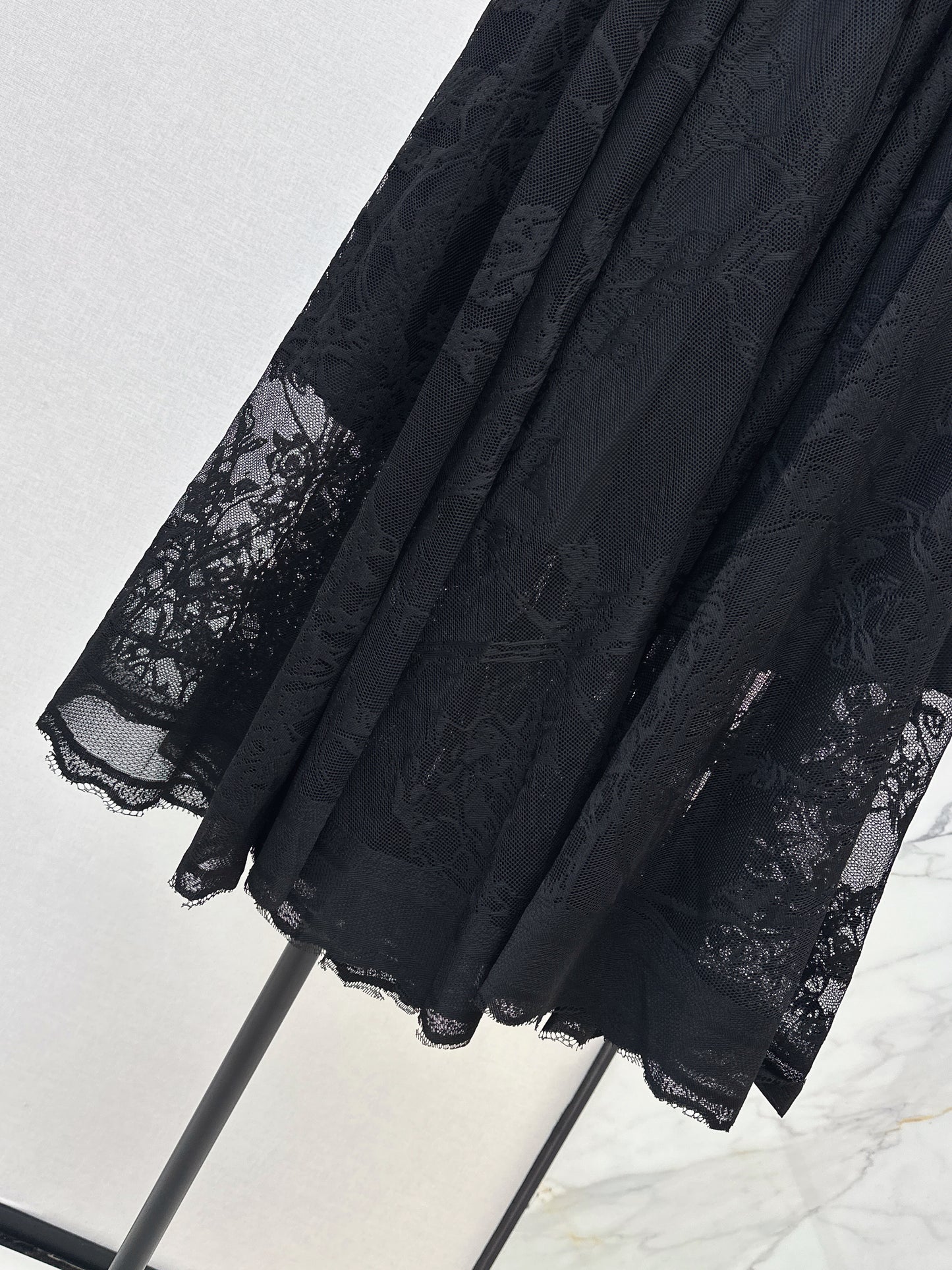 26ss Jacquard Lace Long Skirt