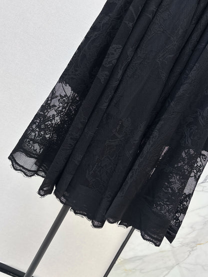 26ss Jacquard Lace Long Skirt