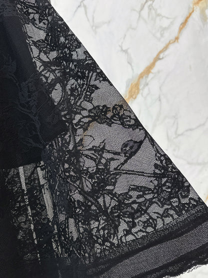 26ss Jacquard Lace Long Skirt