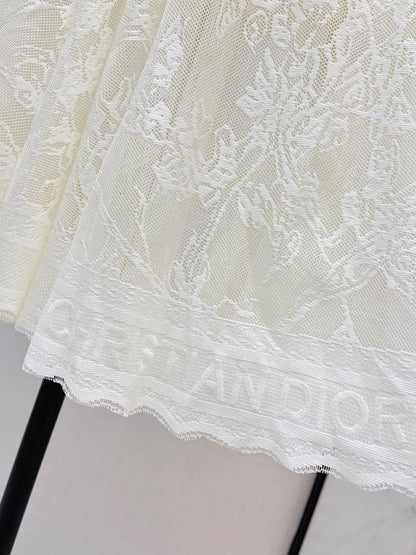26ss Jacquard Lace Long Skirt