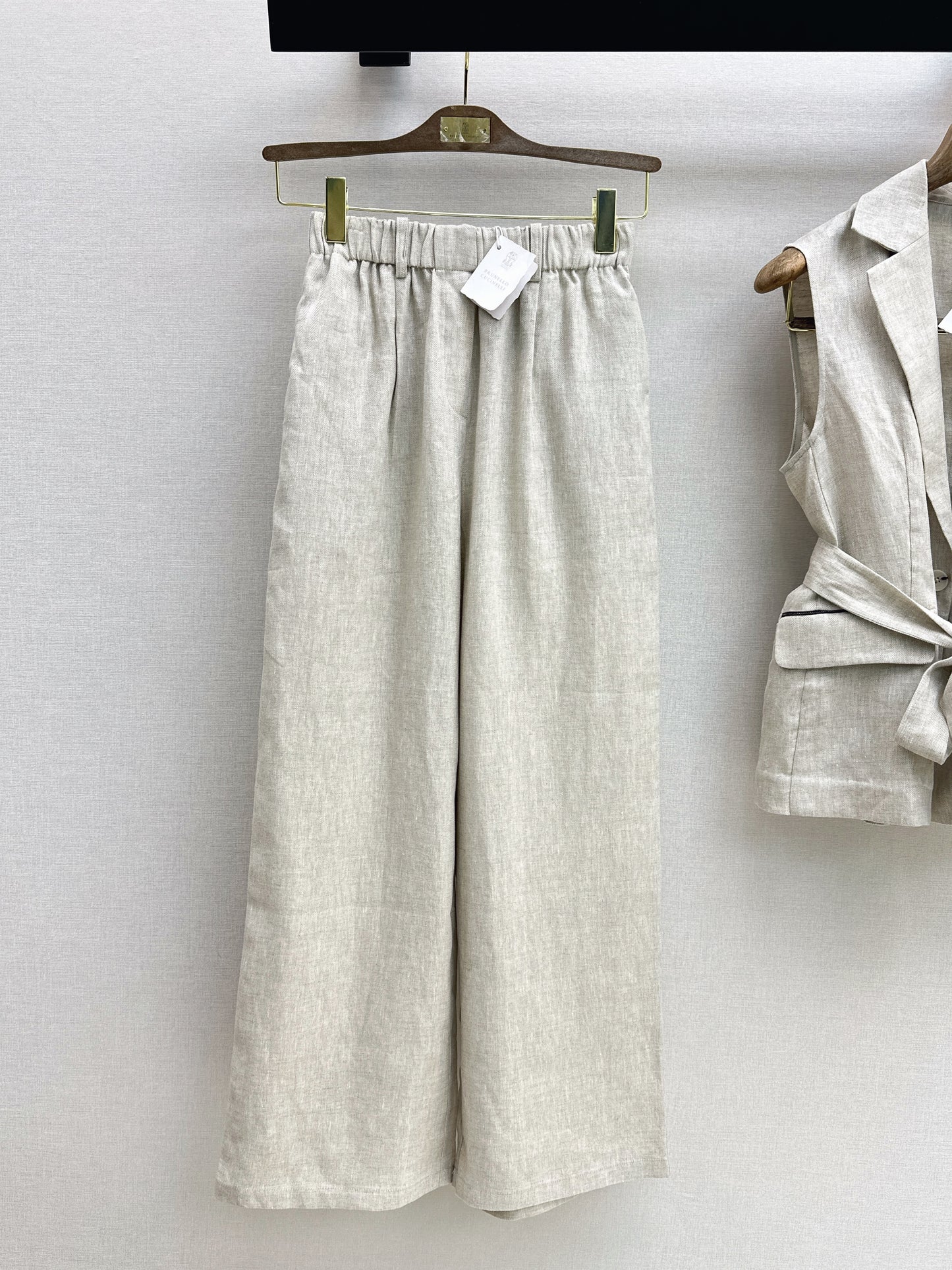 26ss Double-pocket lapel vest/trousers
